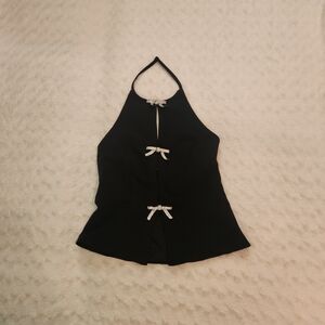 Crystal Sky Women's Black Top Boe Rhinestone